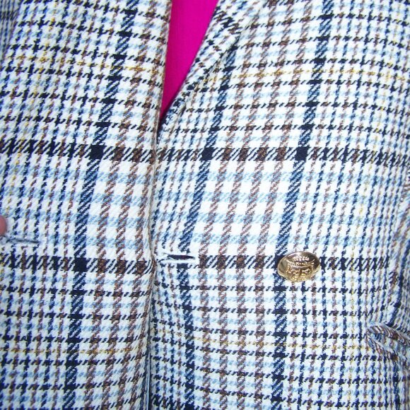 Talbots Tweed Blazer Sz 8P - Picture 3 of 6